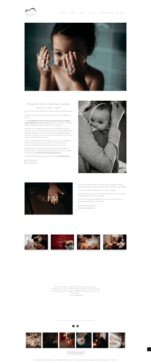 Site vitrine photographe