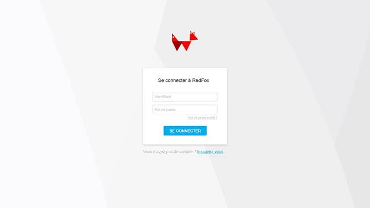 Maquettage pour un extranet (Redfox)