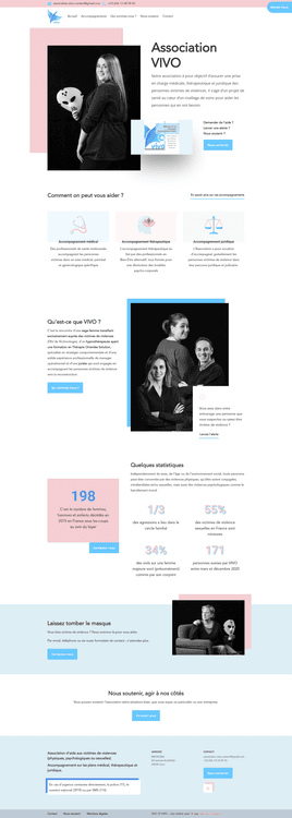 Site vitrine association Vivo