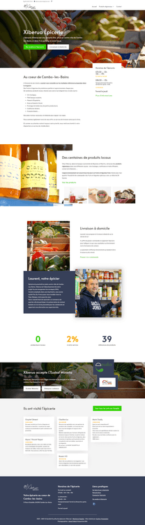 Site vitrine épicerie